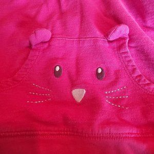 Carters Matching Distressed Jeans and Hooded Sweatshirt Kitten